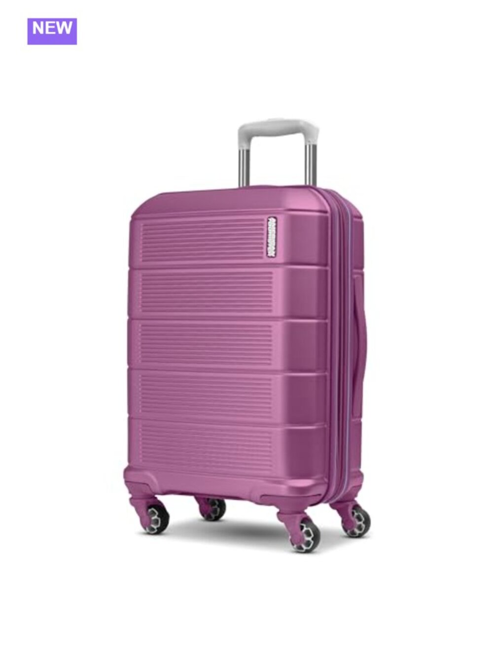 Expandable Hardside Carry-On Spinner Luggage with 4 Wheels & Telescopic Handle